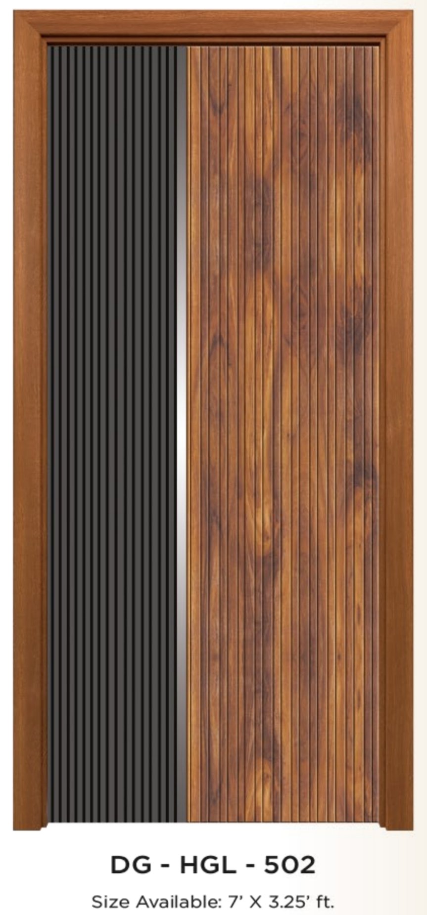 Digital laminated door