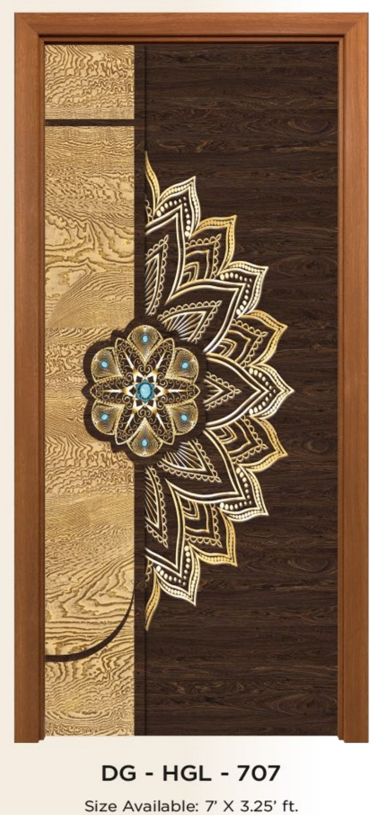 Digital laminated Flush door